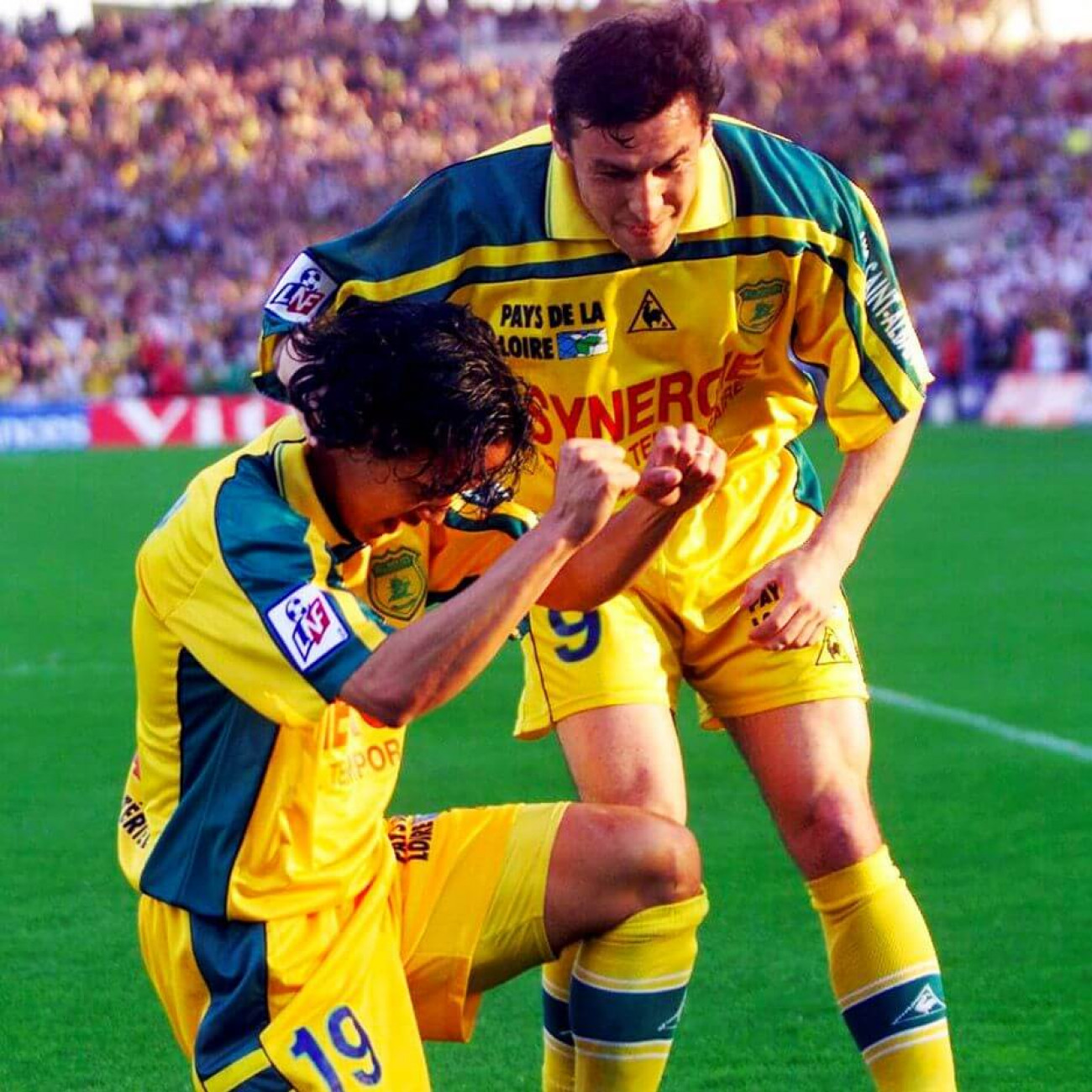 Maillot Fc NANTES 2000 2001 Porté Moldovan #9 - XL match worn shirt